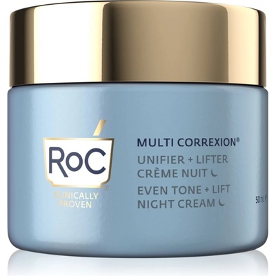 RoC Multi Correxion Even Tone + Lift озаряващ нощен крем да уеднакви цвета на кожата 50ml