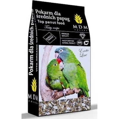 MDM Krmivo pro střední papoušky bez slunečnice Vita-Organic PŚ-BS 10 kg