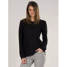 Sweater black Yups cmu0476. R21 čierna