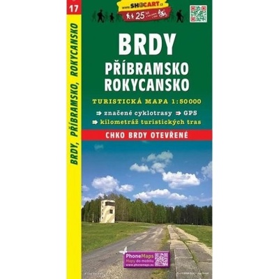 Brdy Příbramsko Rokycansko 1:50 000 turist .mapa