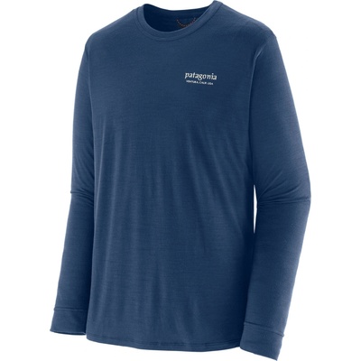 Patagonia L/S Cap Cool Merino Graphic Shirt heritage header/clement blue