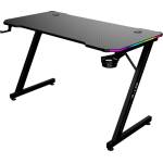 The G-Lab Бюрото за геймъри на G-Lab - K DESK ELECTRON EX (120x60cm, метал, поставка за чаша, поставка за слушалки, черно, RGB LED) K-DESK-ELECTRON-EX (K-DESK-ELECTRON-EX)