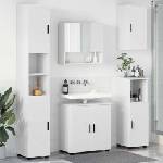 vidaXL Комплект мебели за баня 5 бр. Бяло 61 x 35 x 64 см (3392983)