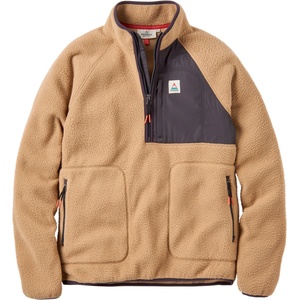 Passenger Мъжки поларен пуловер Passenger Offgrid 1/2 Zip Recycled Sherpa Fleece Fleece jumper - Biscuit (005-7307-0111)