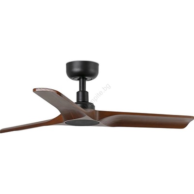 Faro Barcelona Faro 33806wt - таванен вентилатор heywood дърво/черен пр. 90 см wt + do (fa33806wt)