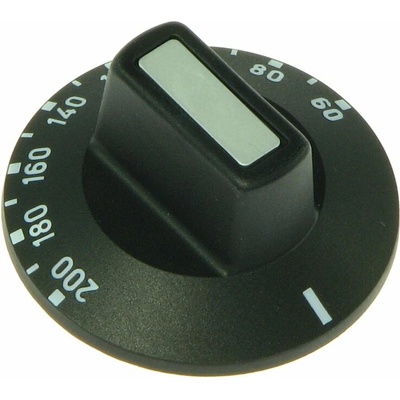 Knoflík termostatu 110243 / Cuppone MP0000003, 60–200 °C, 50 mm, osa 6 × 4,6 mm
