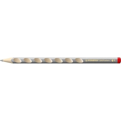 Stabilo Easycolors hrubá trojhranná strieborná farebná ceruzka pre pravákov 332 /805