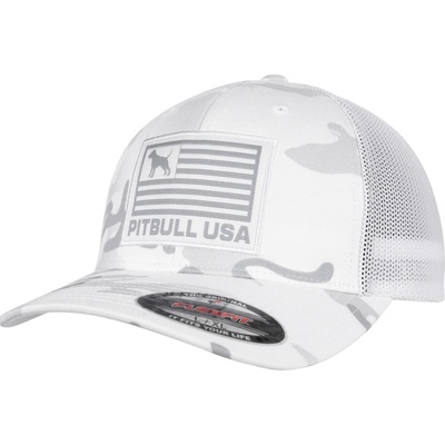 PitBull West Coast MESH full cap PITBULL USA bílá