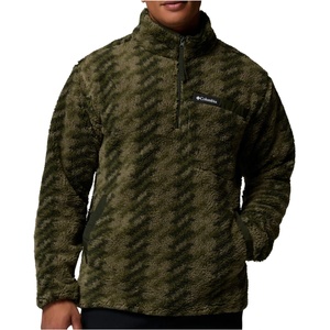 Columbia Мъжки поларен пуловер Columbia Rugged Ridge High Pile Half Zip Fleece jumper - Stone Green Twills / Greenscape (005-6148-1612)