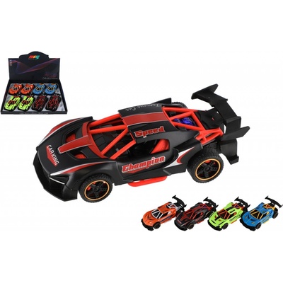 Teddies Auto závodní kov/plast 14cm na zpětné natažení 4 barvy