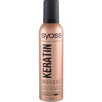 Syoss Keratin Mousse пяна за коса с изключително силна фиксация 250 ml за жени