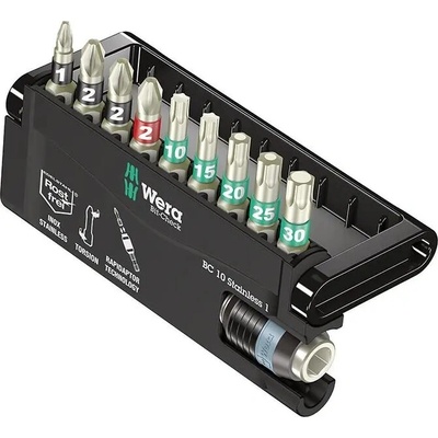 Wera Sada nerezových bitů 1/4" Check 10 Stainless 1 071110