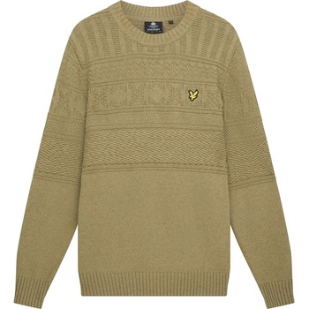 Image 1 of Lyle & Scott Пуловер Lyle and Scott Guernsey Crew Neck Jumper - Seaweed