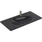 Villeroy & Boch Antao - Мебелна мивка 100х50 см, с преливник, отвор за смесител, CeramicPlus, Pure Black 4A76ABR7 (4A76ABR7)