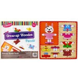 Mega Creative Wooden Dress Up Dress Up 10 Pieces