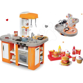 Smoby kuchynka Tefal Studio XL a Écoiffier hamburger set 100% Chef 311026-22