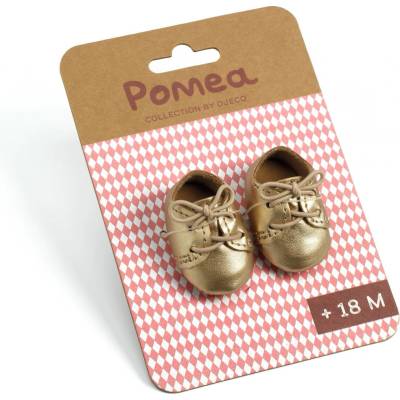 Djeco Baby Pomea topánočky pre bábiky zlaté