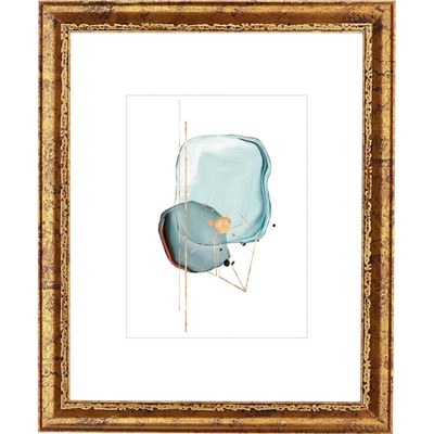Sonstige Zlatý dřevěný rám na obraz, 24 cm x 30 cm