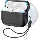 ESR Хибриден удароустойчив кейс с връзка за ръка съвместим с MagSafe за Apple AirPods Pro 3 - ESR Orbit Halolock MagSafe Case (черен) (KF2353967)