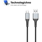 DeTech Кабел DeTech DE-43c2 Type-C 2m Black (40261)