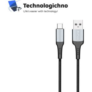 DeTech Кабел DeTech DE-43c2 Type-C 2m Black (40261)