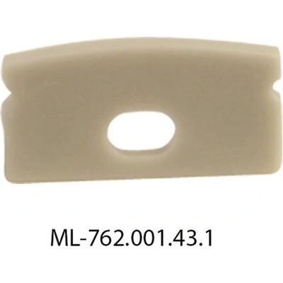 koncovka pro PQ s otvorem ML-762.001.43.1 šedá barva - ML-762.001.43.1 Koncovka s otvorem pro PQ, šedá barva, 1 ks