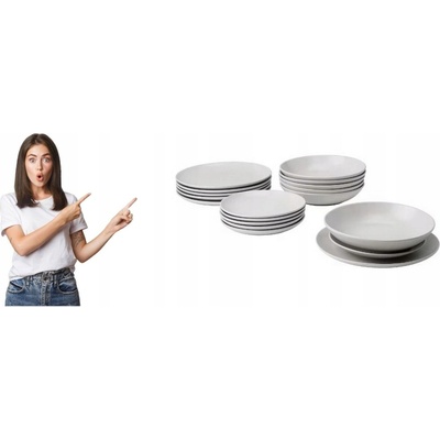 IKEA Jídelní servis FARGKLAR 18 ks