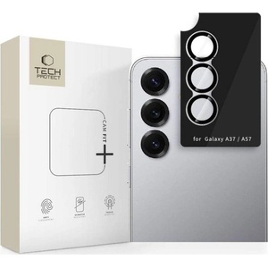 Tech-Protect Протектор за Камера за Samsung A37, Tech-Protect CamRing Fit+ Glass, Черен (5906302390953)
