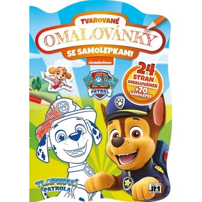 JIRI MODELS Omalovánky tvarované samolepky Tlapková Patrola