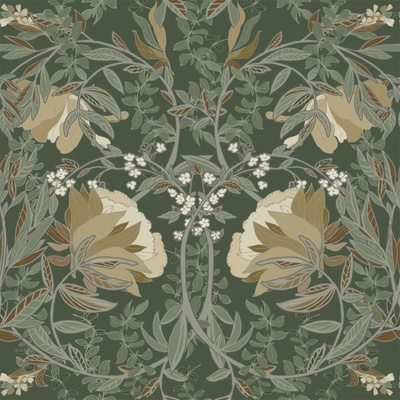 Esta Home 139420 Secesná vliesová kvetinová tapeta na stenu, rozmery 0,53 x 10,05 m