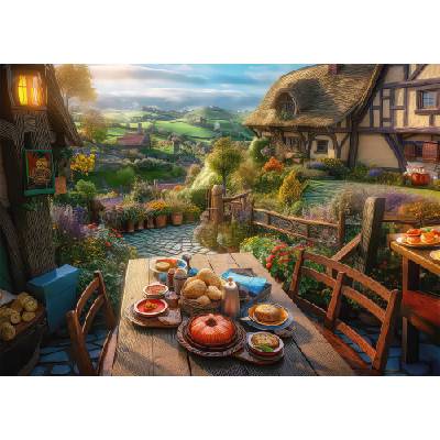 Schmidt Spiele - Puzzle Breakfast with a view - 1 000 piese