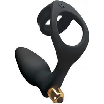 Image 1 of Rocks-Off Двоен пенис ринг с анален вибро Butt Plug "ROCKS OFF ZEN" 10 см