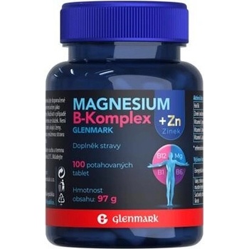 Glenmark Magnesium B-komplex+Zinek 100 tablet