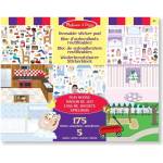 Melissa & Doug - Стикери за многократна употреба - Стаи