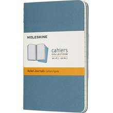 Moleskine Sešit S linka 3 ks Tmavě tyrkysový