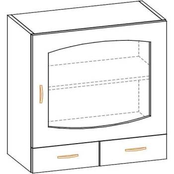 Image 1 of Горен шкаф с витрина Paula 60 ВВШ