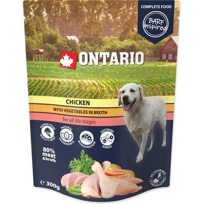 Ontario Adult kuřecí se zeleninou ve vývaru 12 x 300 g