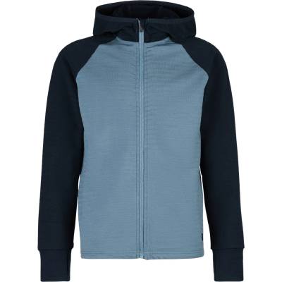 Stoic Детско вълнено яке Stoic Kid's MerinoFleece260 FlenSt. Jacket with Hood Merino jacket - Dark Navy / Ocean Blue - размер 128 (EU) (703-6424-0113)