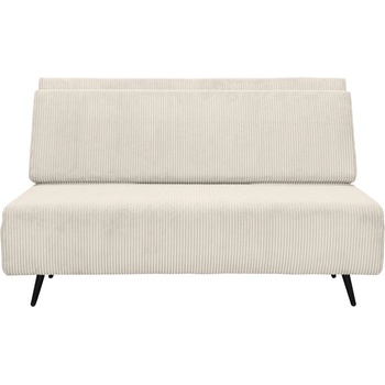 Støraa Кремав разтегателен диван от рипсено кадифе 140 cm Mallory - Støraa (10231047)