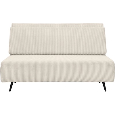 Støraa Кремав разтегателен диван от рипсено кадифе 140 cm Mallory - Støraa (10231047)