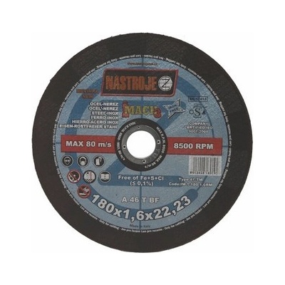 Nástroje cz Kotouč řezný 180 x 1,6 x 22 mm IM-1-180-1,6RM