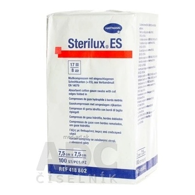 Sterilux ES kompres nesterilný 7,5 cm x 7,5 cm 100 ks