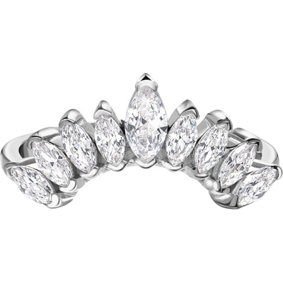 Silenti Jewelry Сребърен пръстен "Афинитет" - 8 - 57мм (18.1мм диам. )