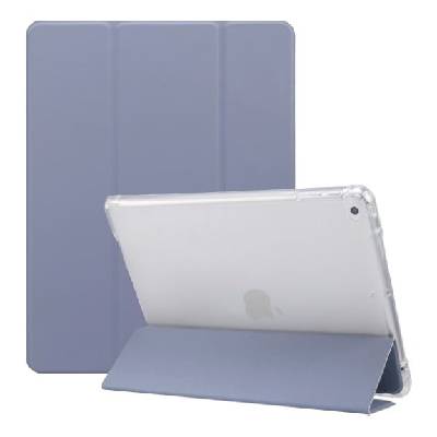 Смарт калъф със стойка и място за Apple Pencil за iPad 9, 7" (2017/2018) / Air 1 / 2 / Pro 9, 7" - синьо-сив (31908)