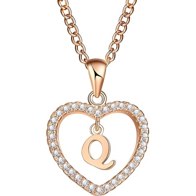 HARAHU Колие Писмо - q / Златна kp5200 (5200)