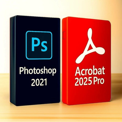 Acrobat 2025 Pro + Photoshop 2021 Windows Lifetime
