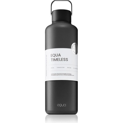 Equa Timeless nerezová láhev na vodu barva Dark 1000 ml