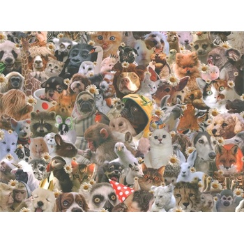 Image 1 of Galison Пъзел Galison от 500 части - Сладки животни