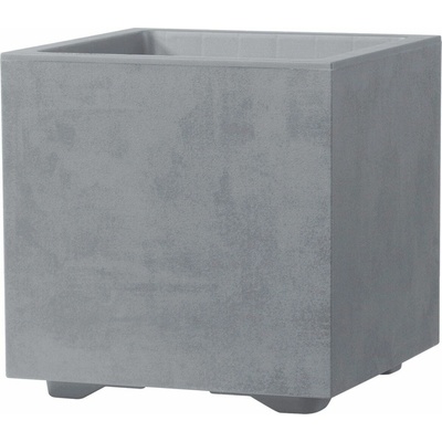 Deroma Kvetináč Quadro Millenium so zásobníkom na vodu Ash Grey - 25 cm