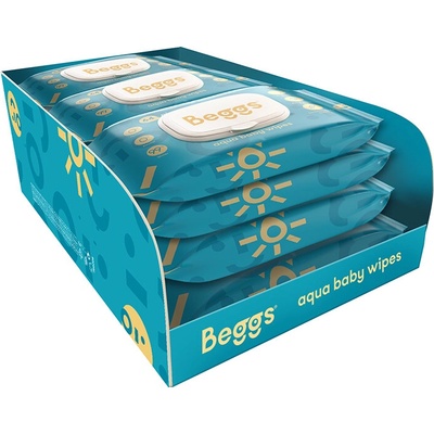 Beggs vlhčené splachovateľné obrúsky 12 x 64 ks